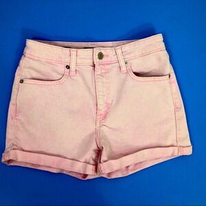 Wild Fable Size 00 (24) Pink High Rise Cuffed Shorts!